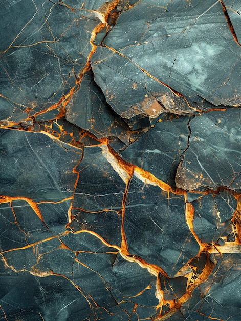 a close up of a piece of black and white rock