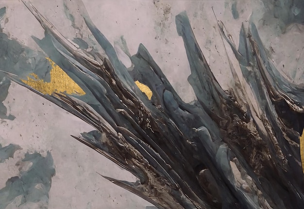 A close up of a piece of ice with a gold arrow on it.