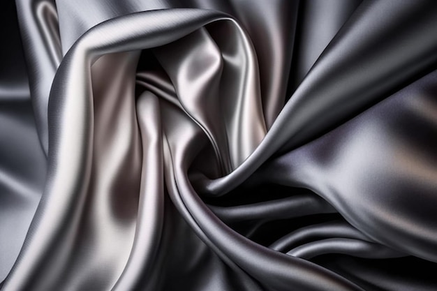 A close up of a piece of silk with a soft wave ai generated artwork