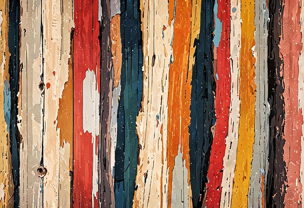 Photo a close up of a piece of wood with a colorful background