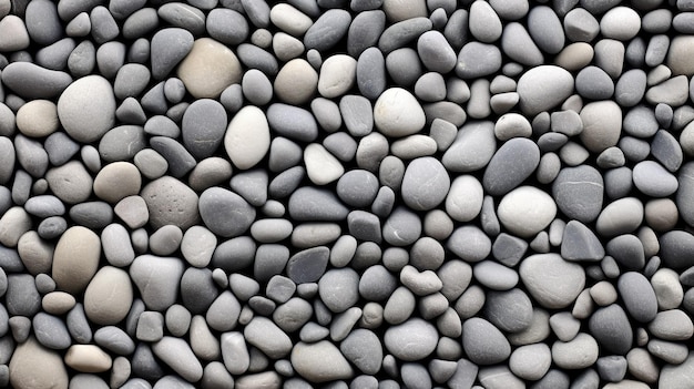 A close up of a pile of pebbles