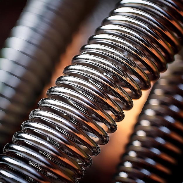 Photo a close up of a pile of silver screws