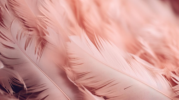 Close up of a pink feather with the word pink on it