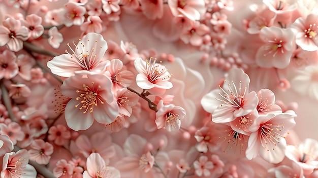 Photo a close up of a pink flower with the word cherry on it