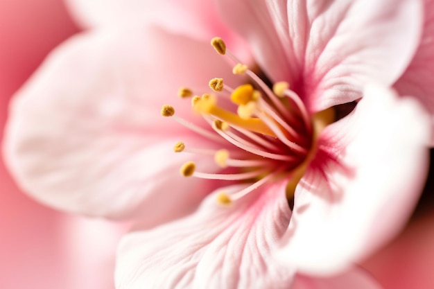 A close up of a pink flower