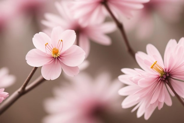 Photo a close up of pink flowers with the word quot hibiscus quot on the bottom