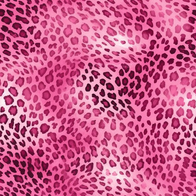 A close up of a pink leopard print fabric generative ai