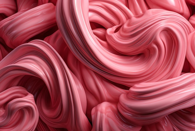 A close up of a pink and red swirly fabric