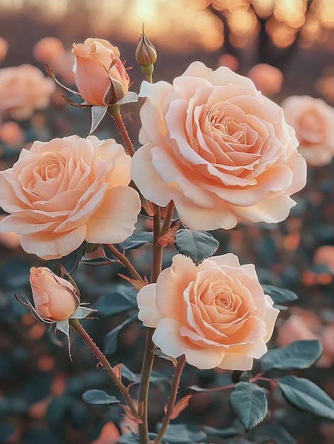 a close up of a pink rose bush with the name quot the quot on it