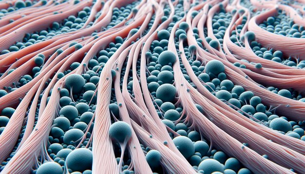 a close up of the pink veined skin of an octopus