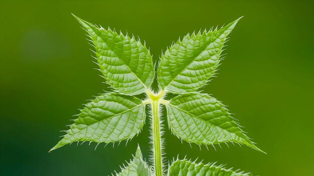 Photo a close up of a plant with a green background