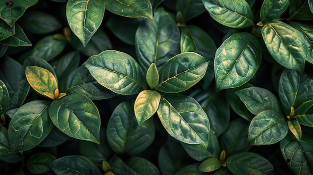 a close up of a plant with green leaves