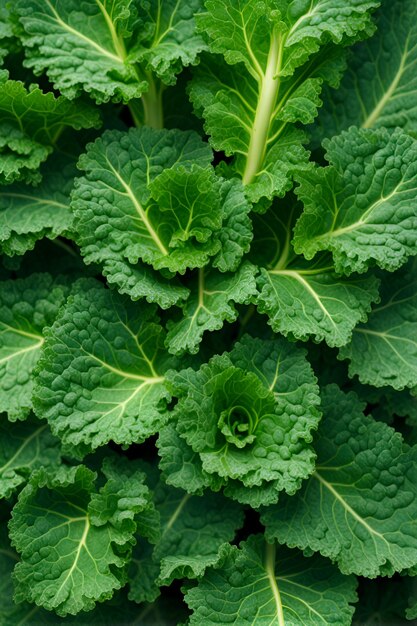 Photo a close up of a plant with a leaf that says quot kale quot