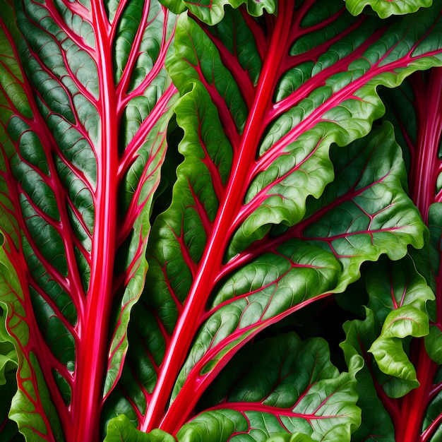 Photo a close up of a plant with red leaves