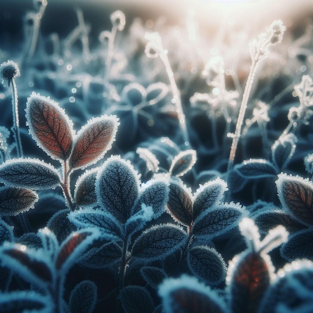 a close up of a plant with the sun shining through it