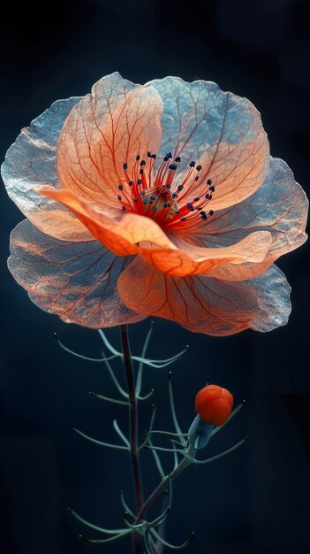 a close up of a poppy flower with the word  poppy  on the bottom