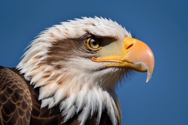 Photo close up portrait of bald eagle