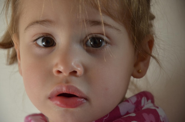 Close-up portrait of cute boy