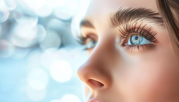 Close up portrait of a female eye