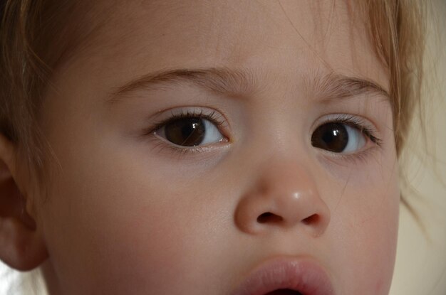 Close-up portrait of a girl