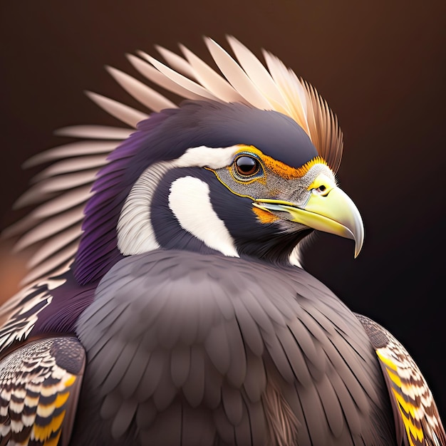 Close up portrait of a Greater Sage Grouse Digital artwork