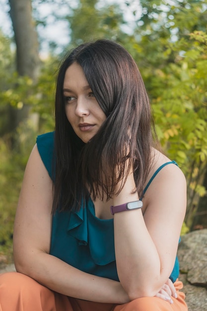 Close up portrait of a young Caucasian girl