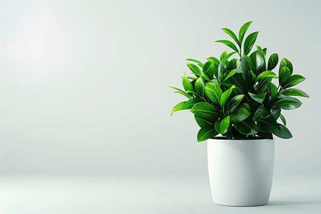 A close up of a potted plant on a table