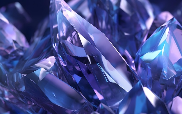 A close up of a purple gemstone