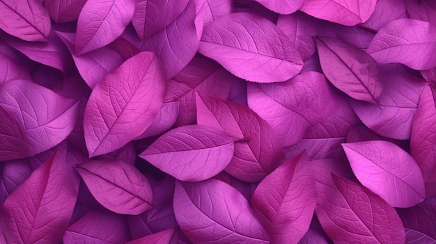 A close up of purple leaves that are on a table