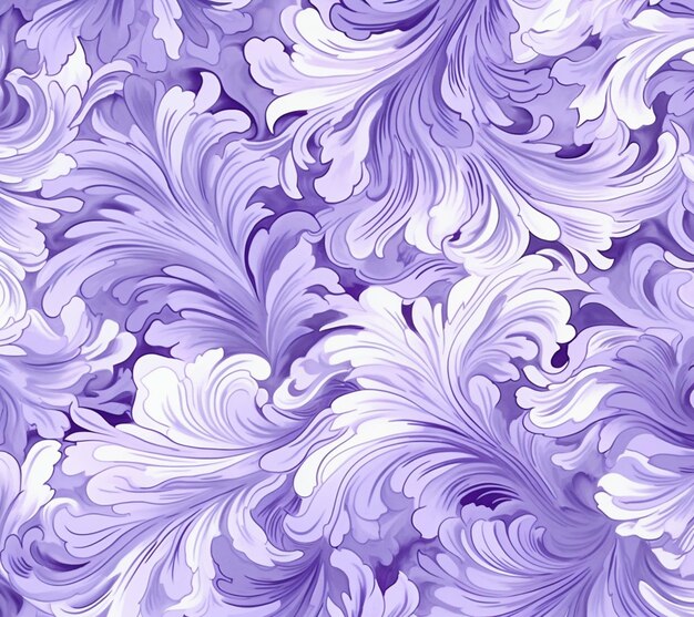 A close up of a purple and white pattern with swirls generative ai