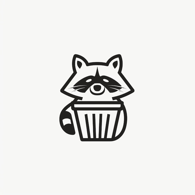 a close up of a raccoon with a trash can in its mouth generative ai