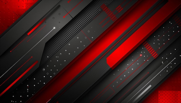 a close up of a red and black background with a metallic strip