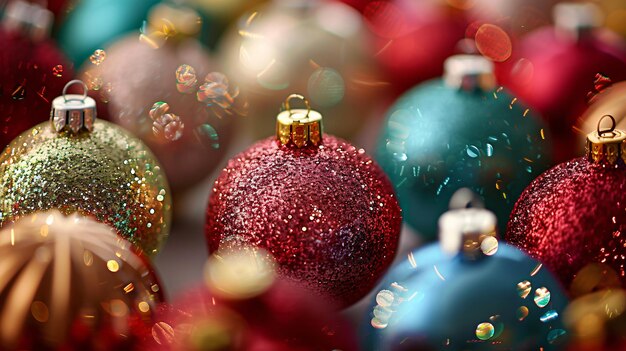 a close up of a red and blue bauble with a blue background