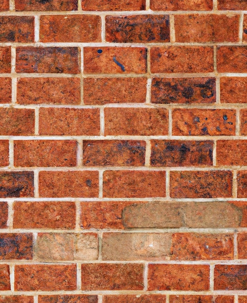 Close up of red brick wall created using generative ai technology