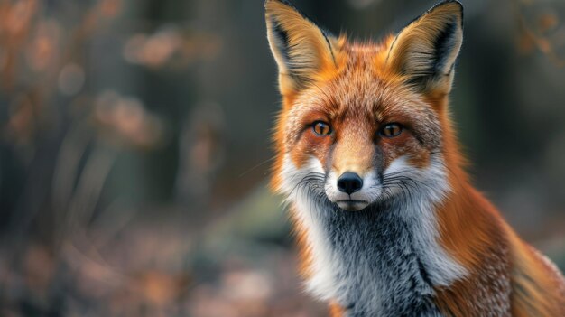 Photo close up of red fox gazing at camera