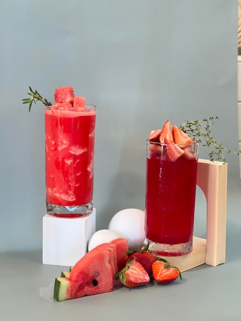 Close-up of red fruits on table