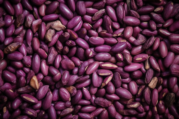 Close up of red kidney beans background Selective focus Toned