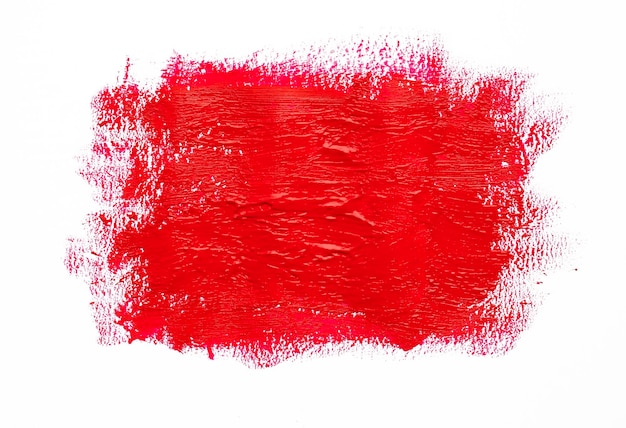 Close-up of red painting against white background