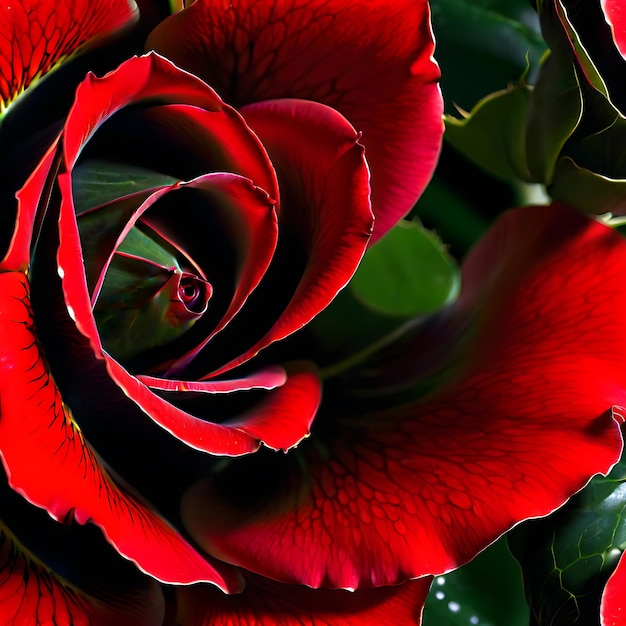 Photo a close up of a red rose with the words  flower  on it