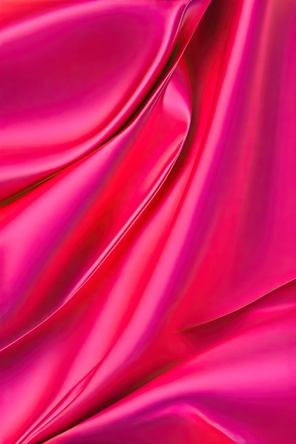 a close up of a red satin with a red background