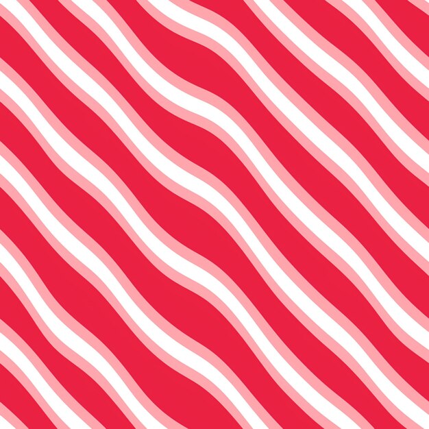 a close up of a red and white striped pattern with a white stripe generative ai