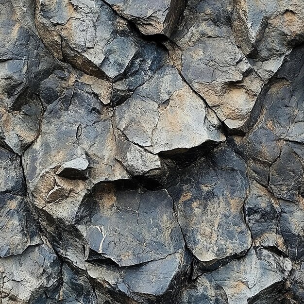 a close up of a rock face with a small animal on it