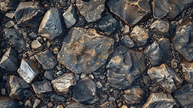 A close up of a rocky surface