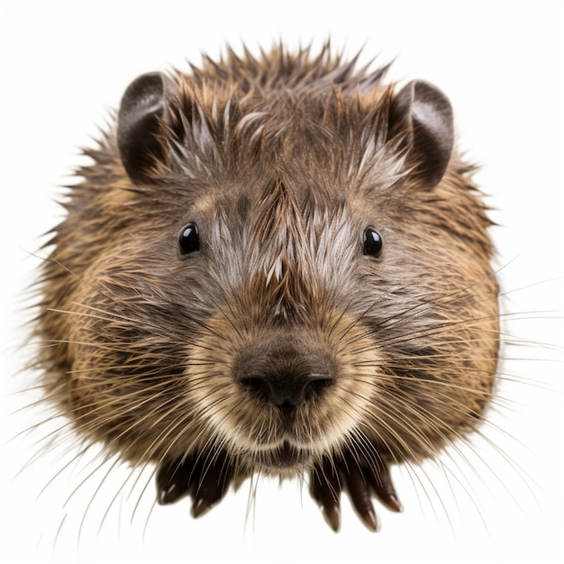 A close up of a rodent looking up at the camera generative ai