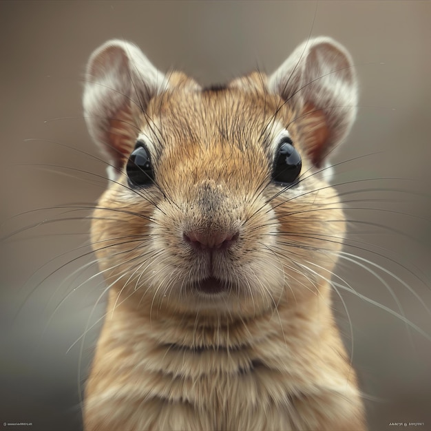 Photo a close up of a rodent with the eyes open