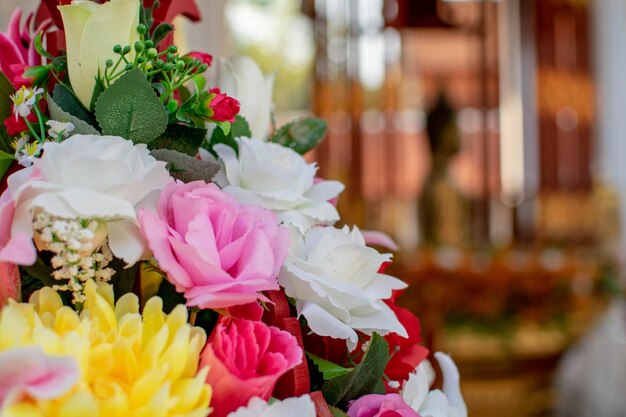 Close-up of rose bouquet