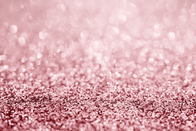 Close up of rose glitter texture