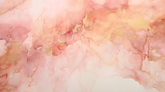 Photo close up of a rose gold watercolor texture