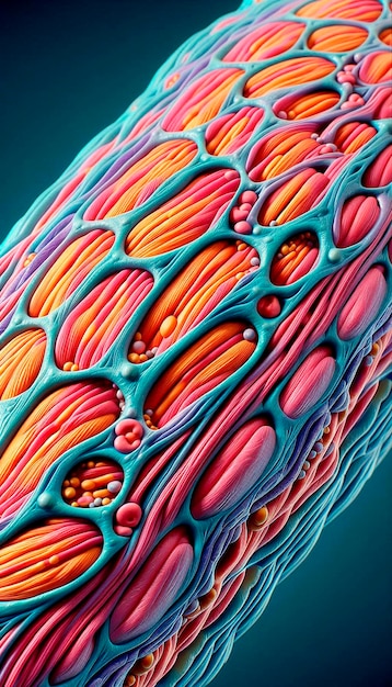 Photo a close up of a section of a human anatomy