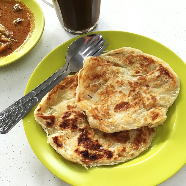 Close-up of served food